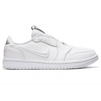 Женские Jordan 1 Retro Low Slip White Black (W)