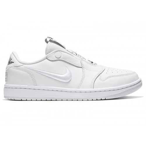 Wmns Air Jordan 1 Retro Low Slip White - женская сетка размеров