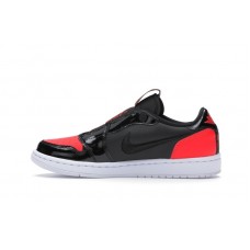 Женские Jordan 1 Low Slip Black Hot Punch (W)