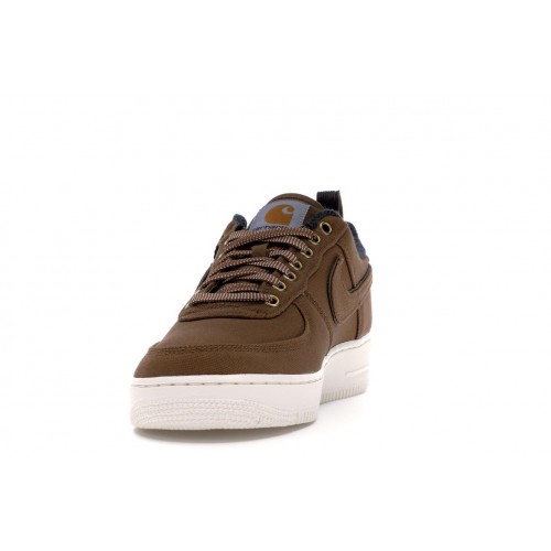 Кроссы Nike Air Force 1 Low Carhartt WIP Ale Brown - мужская сетка размеров