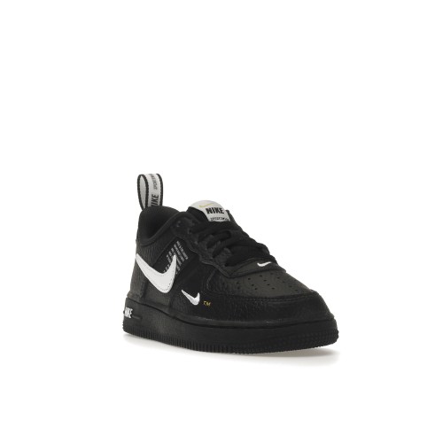 Кроссы Nike Air Force 1 Low LV8 Utility Black White (PS) - детская сетка размеров