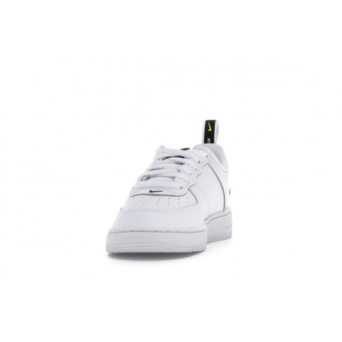 Кроссы Nike Air Force 1 Low Utility White Black (PS) - детская сетка размеров