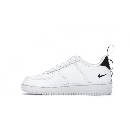 Кроссы Nike Air Force 1 Low Utility White Black (PS) - детская сетка размеров