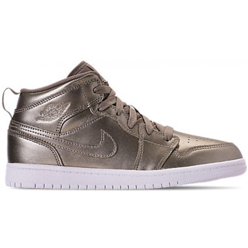 Air Jordan 1 Mid SE PS Sepia Stone - детская сетка размеров