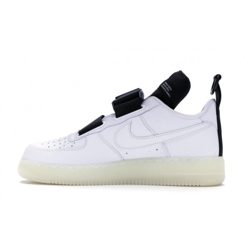 Кроссы Nike Air Force 1 Utility White Black - мужская сетка размеров