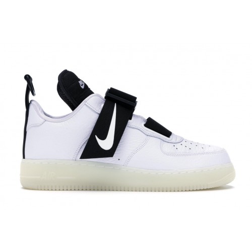 Кроссы Nike Air Force 1 Utility White Black - мужская сетка размеров
