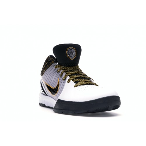 Кроссы Nike Kobe 4 Protro White Black Del Sol - мужская сетка размеров