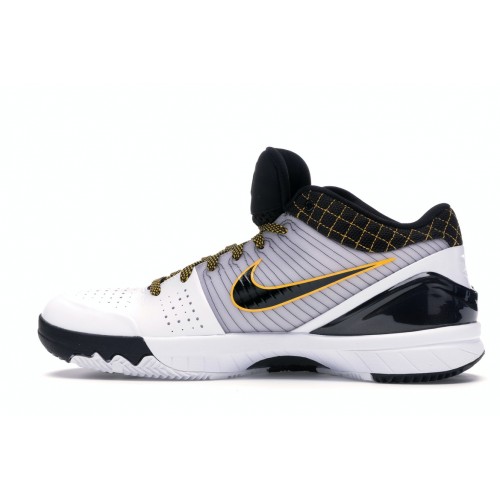 Кроссы Nike Kobe 4 Protro White Black Del Sol - мужская сетка размеров