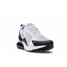 Nike Air Max 270 White Metallic Gold Black