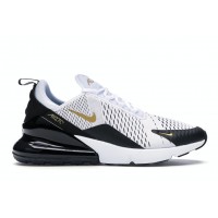 Кроссовки Nike Air Max 270 White Metallic Gold Black