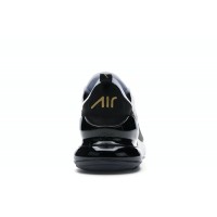 Nike Air Max 270 White Metallic Gold Black