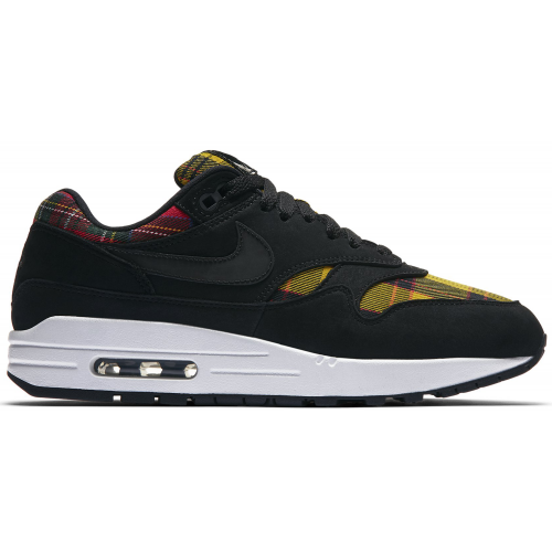 Кроссы Nike Air Max 1 Tartan Black (W) - женская сетка размеров