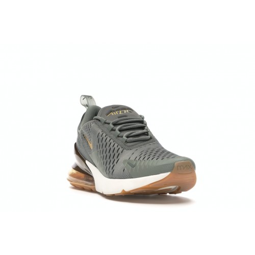 Кроссы Nike Air Max 270 Dark Stucco Metallic Gold (W) - женская сетка размеров