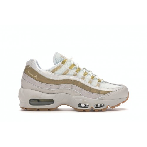 Кроссы Nike Air Max 95 Desert Sand Metallic Gold (W) - женская сетка размеров