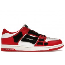 AMIRI Skel Top Low White Red White