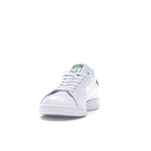 Кроссы adidas Stan Smith White Green (W) - женская сетка размеров