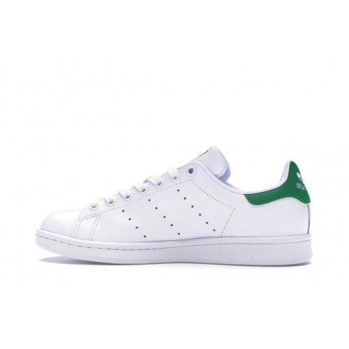 Кроссы adidas Stan Smith White Green (W) - женская сетка размеров