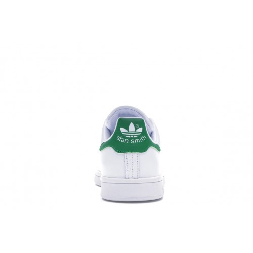 Кроссы adidas Stan Smith White Green (W) - женская сетка размеров