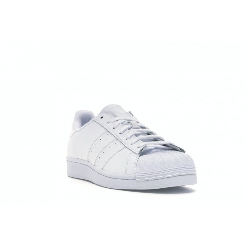 Кроссы adidas Superstar Foundation White/White - мужская сетка размеров