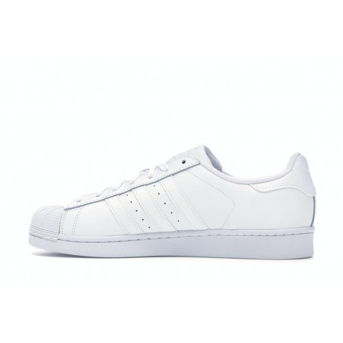 Кроссы adidas Superstar Foundation White/White - мужская сетка размеров