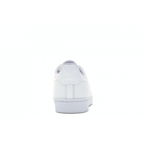 Кроссы adidas Superstar Foundation White/White - мужская сетка размеров