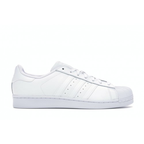 Кроссы adidas Superstar Foundation White/White - мужская сетка размеров