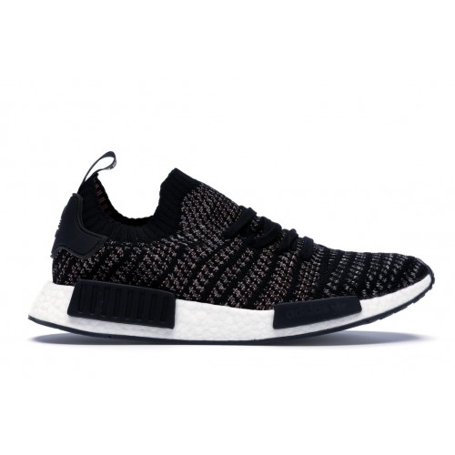 Кроссы adidas NMD R1 STLT Stealth Pack Core Black - мужская сетка размеров