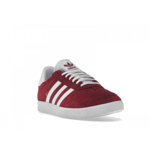 Кроссы adidas Gazelle Collegiate Burgundy White - мужская сетка размеров