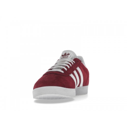 Кроссы adidas Gazelle Collegiate Burgundy White - мужская сетка размеров