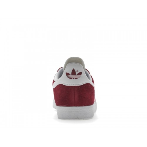 Кроссы adidas Gazelle Collegiate Burgundy White - мужская сетка размеров