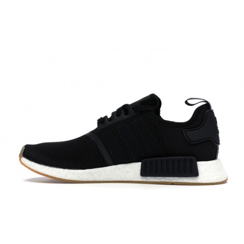 Кроссы adidas NMD R1 Black Gum (2018/2020) - мужская сетка размеров