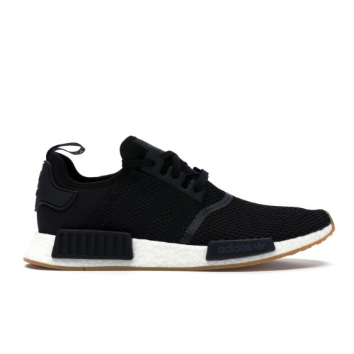 Кроссы adidas NMD R1 Black Gum (2018/2020) - мужская сетка размеров