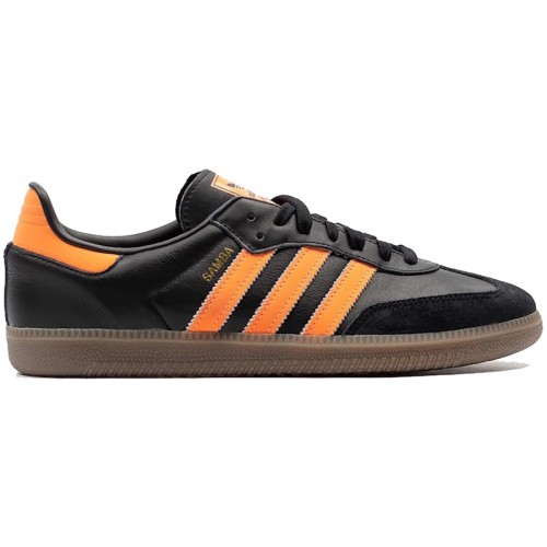 adidas Samba OG Core Black Hi Res Orange - мужская сетка размеров
