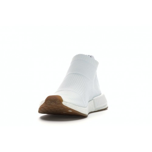 Кроссы adidas NMD City Sock Gum Pack White - мужская сетка размеров
