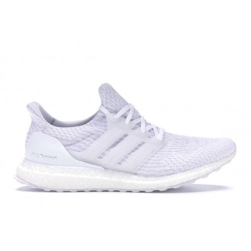 Кроссы adidas Ultra Boost 3.0 Triple White - мужская сетка размеров