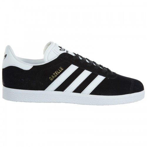 adidas Gazelle Black White-Gold Metallic (W) - женская сетка размеров