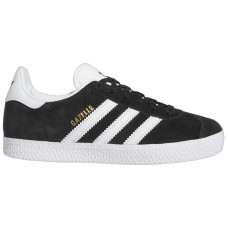 Детские adidas Gazelle Core Black Cloud White Gold Metallic (PS)