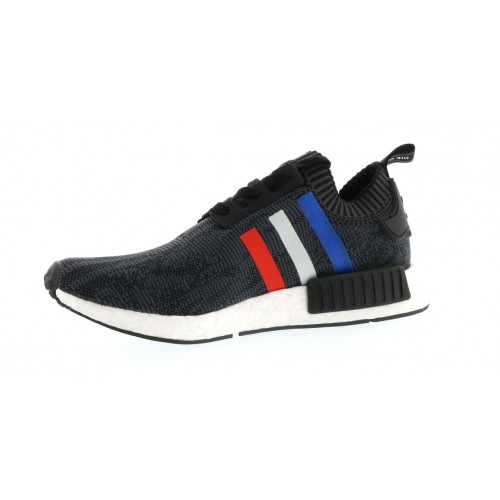 Кроссы adidas NMD R1 Tri Color Stripes Black - мужская сетка размеров