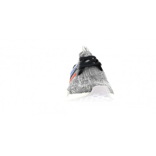 Кроссы adidas NMD R1 Tri Color Stripes White - мужская сетка размеров