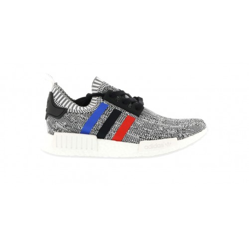 Кроссы adidas NMD R1 Tri Color Stripes White - мужская сетка размеров