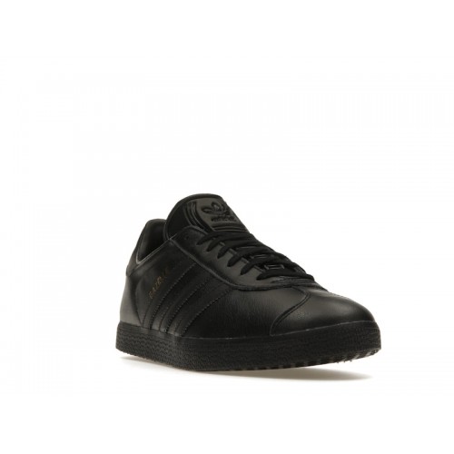 adidas Gazelle Black/Black-Gold Metallic - мужская сетка размеров
