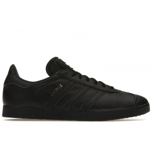 adidas Gazelle Black/Black-Gold Metallic - мужская сетка размеров