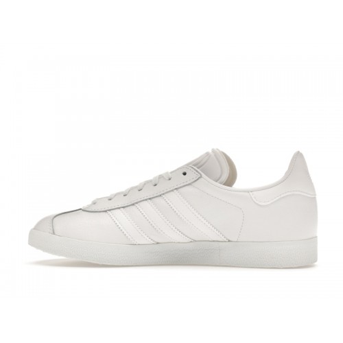 Кроссы adidas Gazelle White/White-Gold Metallic - мужская сетка размеров