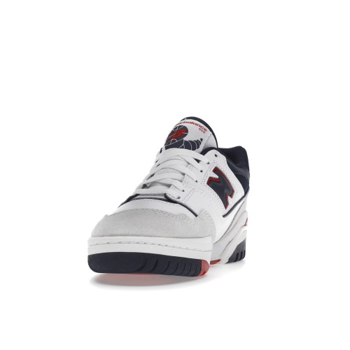 Кроссы New Balance 550 Premium White Navy Red - мужская сетка размеров