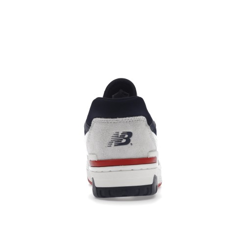 Кроссы New Balance 550 Premium White Navy Red - мужская сетка размеров