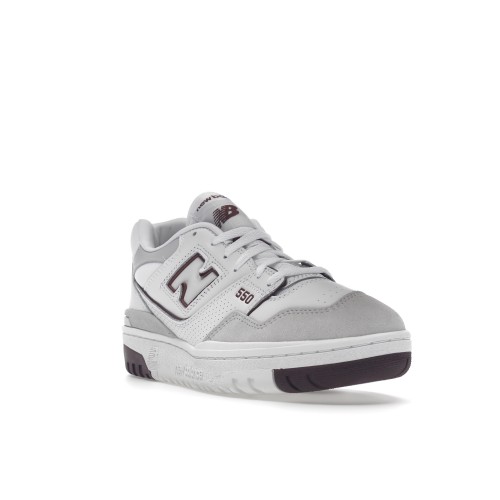 Кроссы New Balance 550 Summer Fog Burgundy - мужская сетка размеров