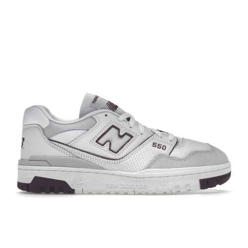 Кроссы New Balance 550 Summer Fog Burgundy - мужская сетка размеров