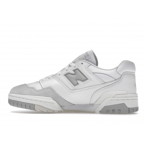 Кроссы New Balance 550 White Grey Grey - мужская сетка размеров