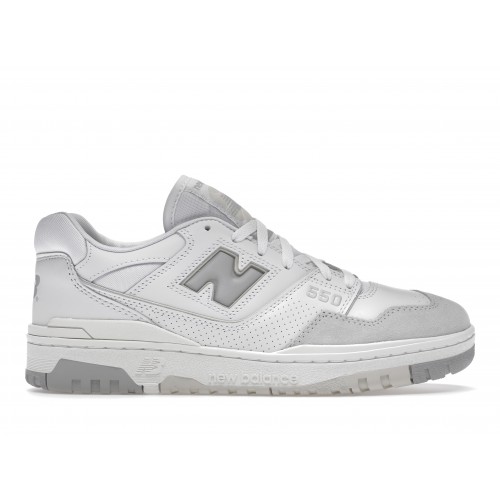 Кроссы New Balance 550 White Grey Grey - мужская сетка размеров