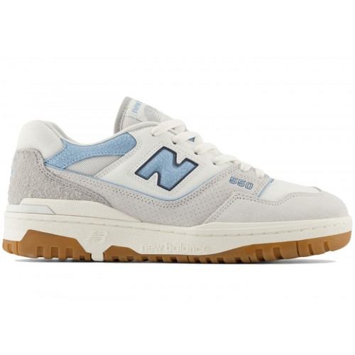 Кроссы New Balance 550 White University Blue Grey Gum - мужская сетка размеров